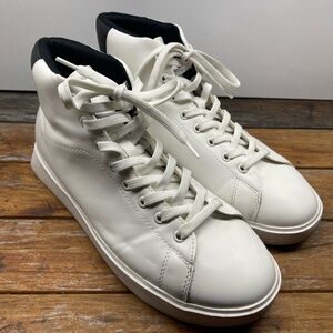 MENS ZARA WHITE SNEAKER HIGH TOPS